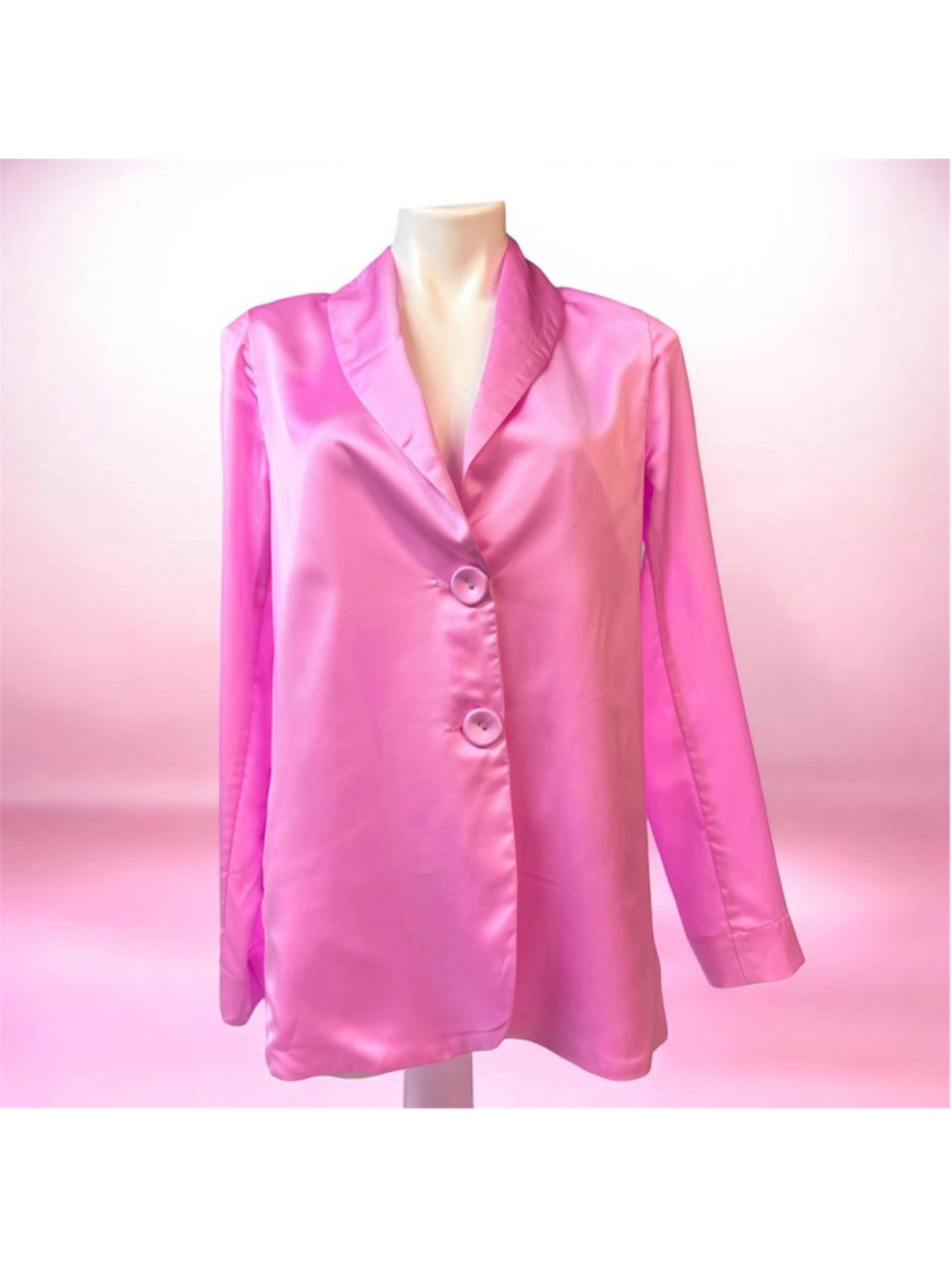 Show Me Your Mumu Felixx Satin Blazer Pink Luxe Small NWT